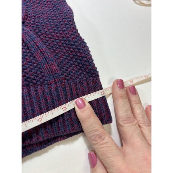 Project Naadam Sweater Purple Pink XS Cable Knit Ties Tie Accents - Picture 7 of 14